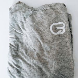 Cyclebar Oatmeal Long Sleeve Tee/Sweatshirt Crew Neck